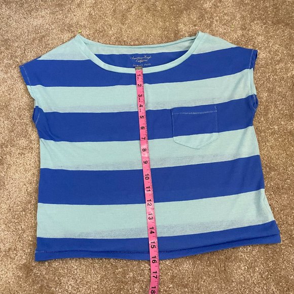 American Eagle XS Striped Crop Top - Picture 4 of 5
